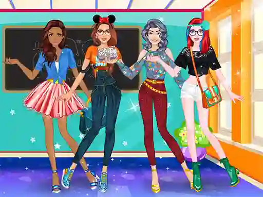 Logħba High School Dress Up For Girls onlajn