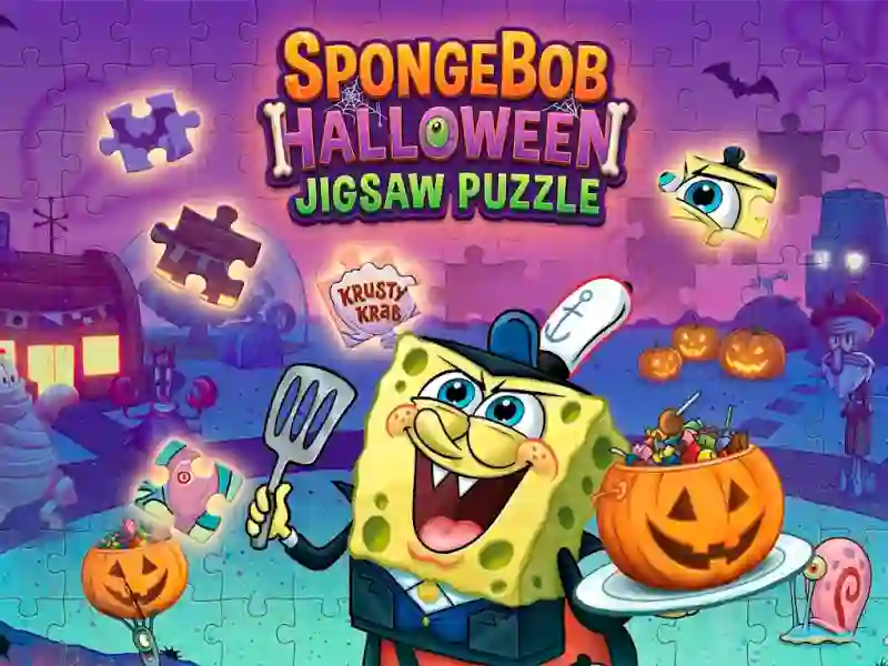 Logħba SpongeBob Halloween Jigsaw Puzzle onlajn
