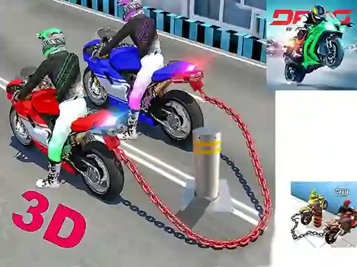 Logħba Chained Bike Racing 3d onlajn