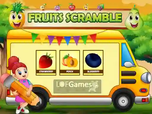 Logħba Fruits Scramble onlajn