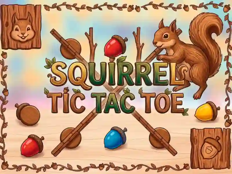Logħba Squirrel Tic Tac Toe onlajn