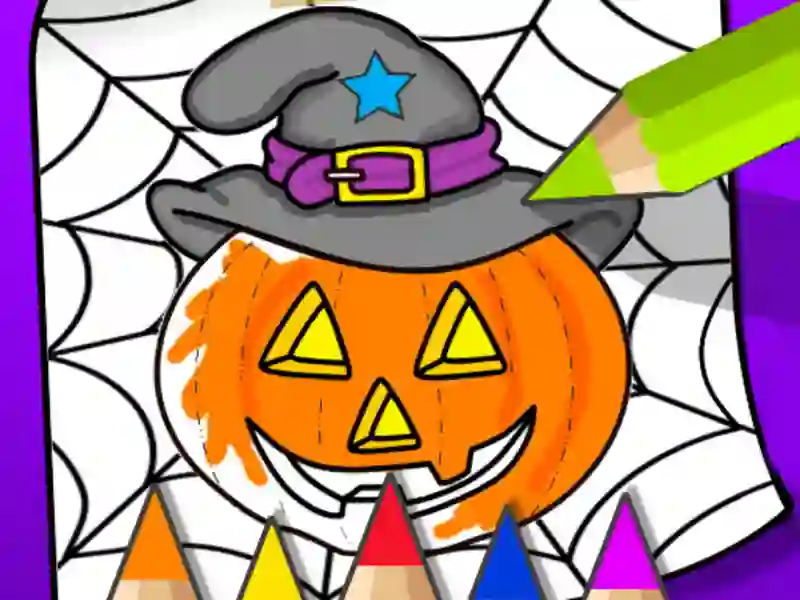 Logħba Halloween Coloring Book onlajn