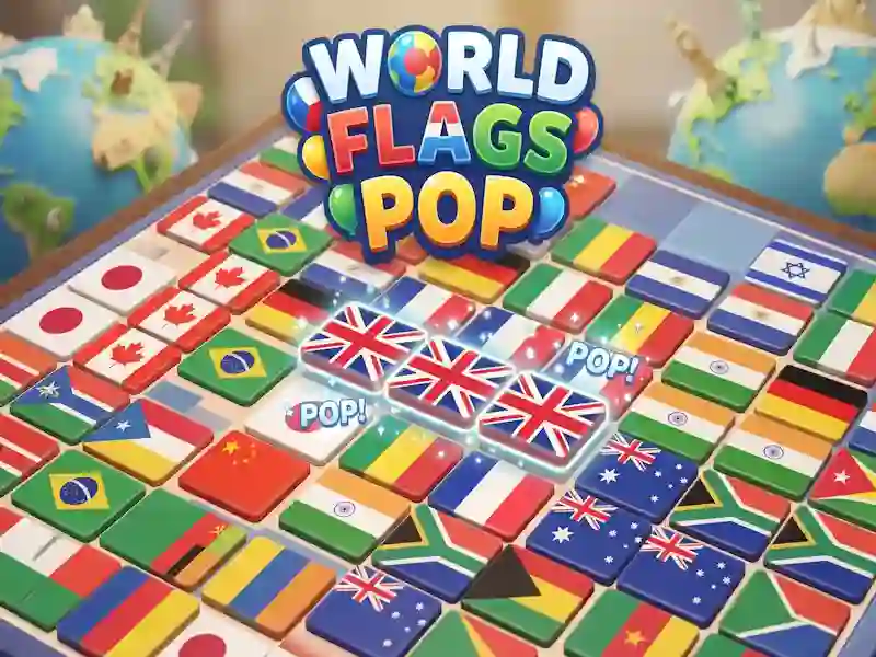Logħba World Flags Pop onlajn
