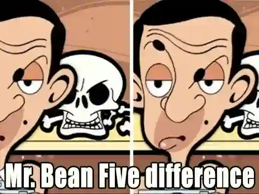 Logħba Mr Bean Five Difference Challenge onlajn