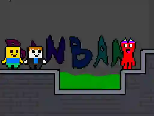 Logħba NoobLox vs Garten 2 Player onlajn