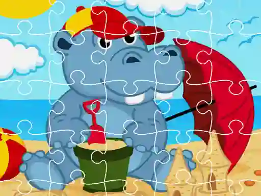 Logħba Hippo Jigsaw onlajn