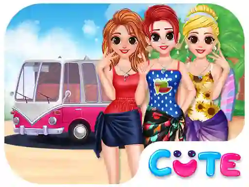 Logħba Besties Summer Vacation onlajn
