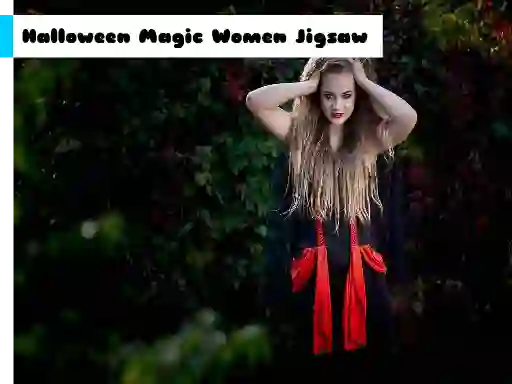 Logħba Halloween Magic Women Jigsaw onlajn