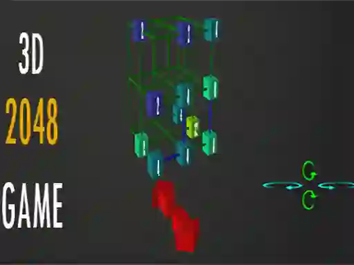Logħba 2048 - 3D onlajn