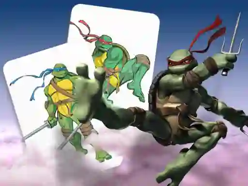 Logħba Ninja Turtles Memory card Match onlajn