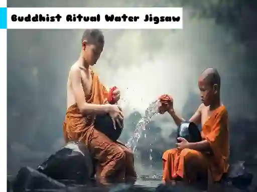 Logħba Buddhist Ritual Water Jigsaw onlajn