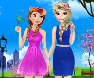 Logħba Sisters Spring Day onlajn