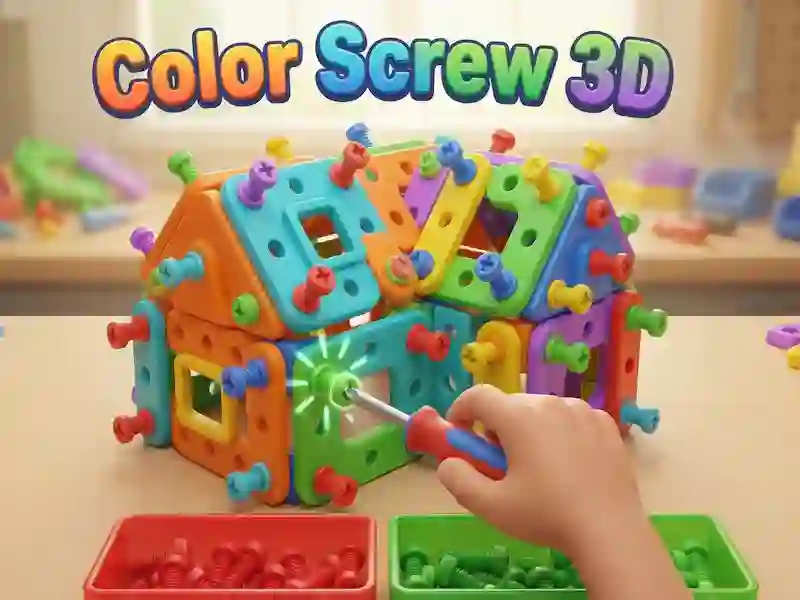Logħba Color Screw 3D onlajn