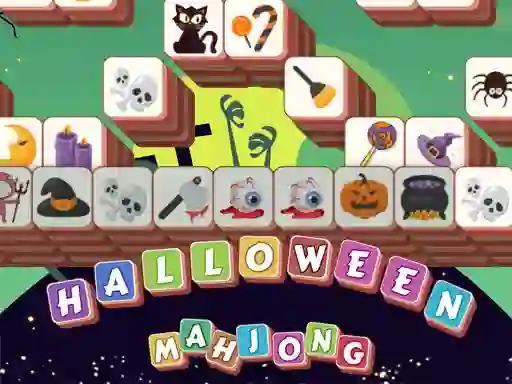 Logħba Halloween Mahjong Tiles onlajn