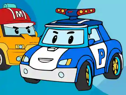 Logħba Robocar Coloring Book onlajn