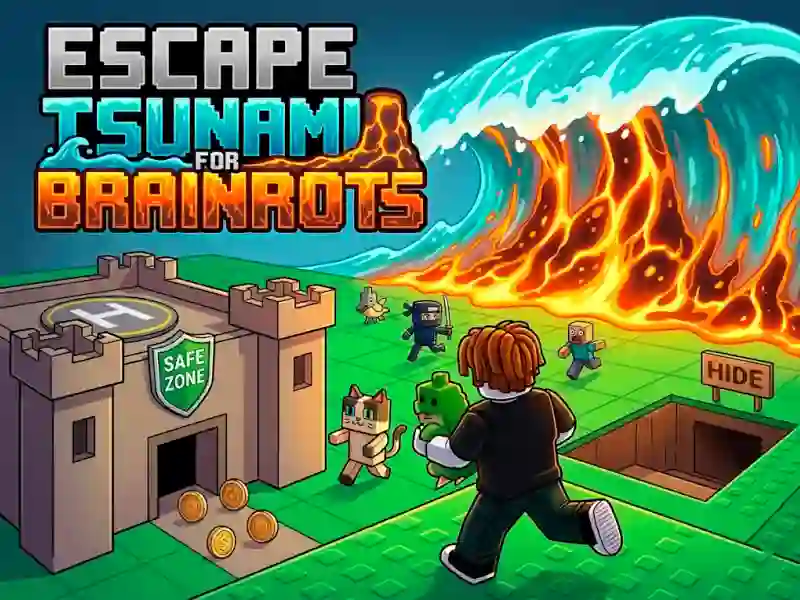 Logħba Escape Tsunami for Brainrots onlajn