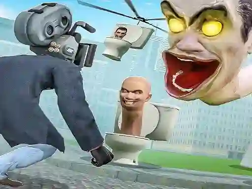 Logħba Skibidi Toilet TopDown Survival onlajn