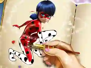 Logħba Dotted Girl Coloring Book onlajn