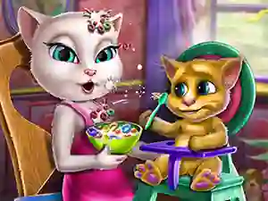 Logħba Angela Toddler Feed onlajn
