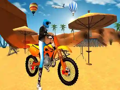 Logħba Motocross Beach Game: Bike Stunt Racing onlajn