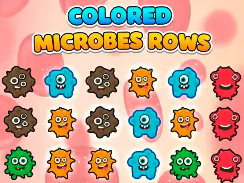Logħba Colored Microbes Rows onlajn