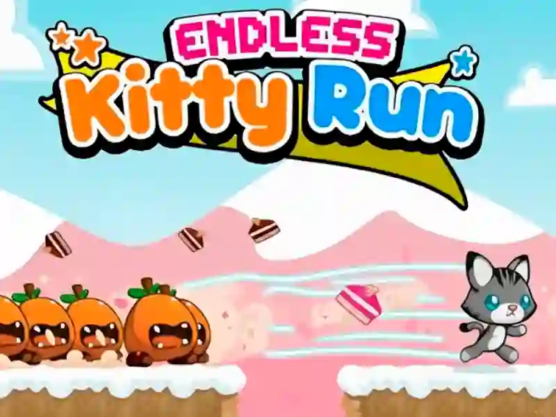 Logħba Kitty Endless Run onlajn