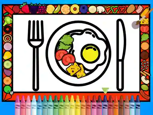 Logħba Color and Decorate Dinner Plate onlajn