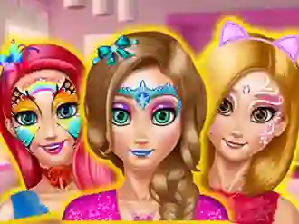 Logħba Princesses Room Face Painting onlajn