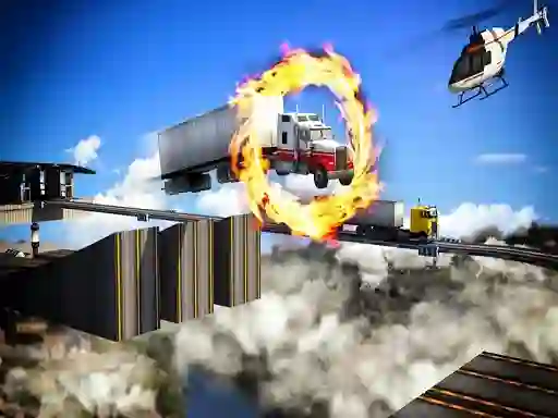Logħba Impossible Truck Driving Stunt Track Parking onlajn