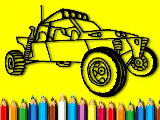Logħba Back To School: Rally Car Coloring Book onlajn
