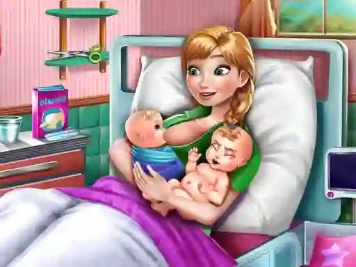 Logħba Ice Princess Twins Birth onlajn