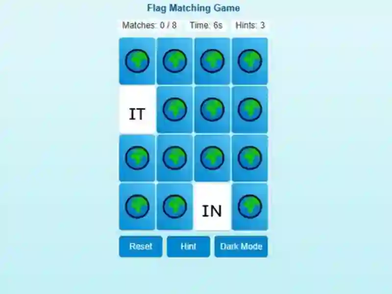 Logħba Memory Match Flag Edition onlajn