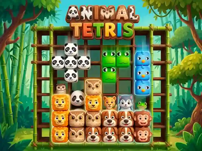 Logħba Animal Tetris onlajn