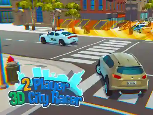 Logħba 2 Player 3D City Racer onlajn