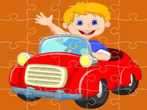 Logħba Pedal Cars Jigsaw onlajn