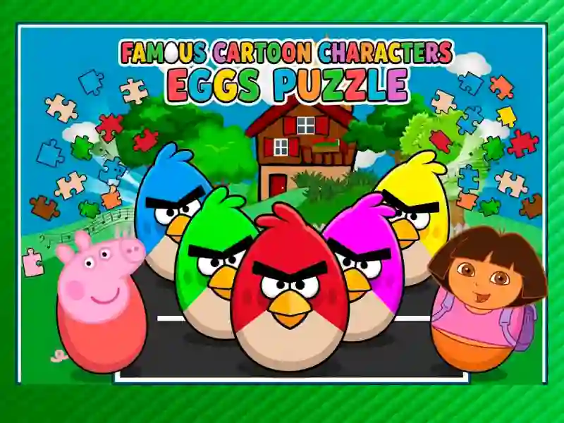 Logħba Famous Cartoon Characters Eggs onlajn
