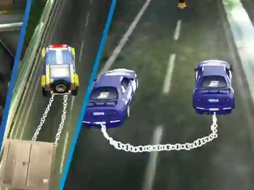 Logħba Chained Impossible Driving Police Cars onlajn
