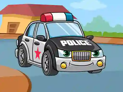 Logħba Police Cars Jigsaw onlajn