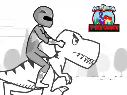 Logħba Power Rangers T-Rex Runner onlajn
