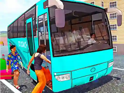 Logħba Off Road bus Transport Driver: Tourist Coach Sim onlajn