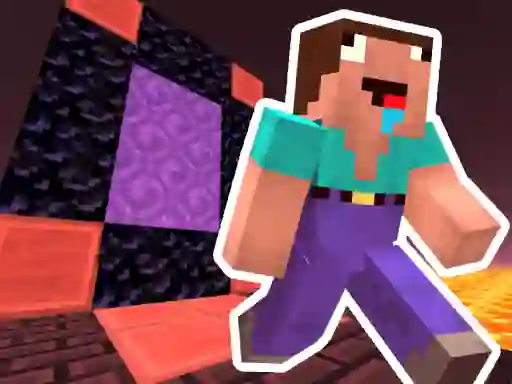 Logħba Noob Steve Nether onlajn