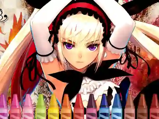 Logħba 4GameGround Anime Manga Coloring onlajn