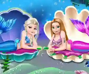 Logħba Mermaid Princesses Dress up onlajn