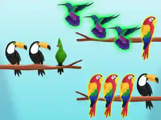 Logħba Bird Sort Challenges onlajn