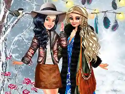 Logħba Boho Winter With Princess onlajn