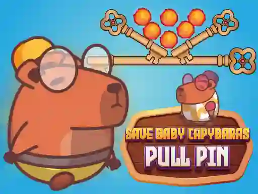 Logħba Save Baby Capybaras Pull Pin onlajn