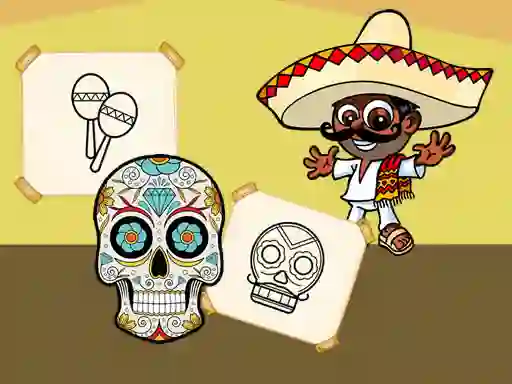 Logħba Crazy Mexican Coloring onlajn