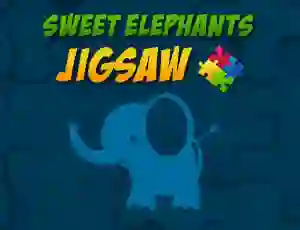 Logħba Sweet Elephants Jigsaw onlajn
