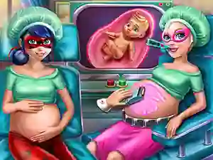 Logħba Hero BFFs Pregnant Check up onlajn