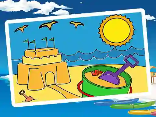 Logħba Summer Coloring Pages onlajn
